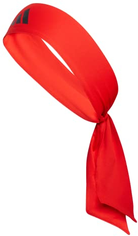 adidas Alphaskin Tie Stirnband, Rot/Schwarz/2, Einheitsgröße
