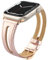 Tuocal Genuine Leather strap Compatible with Apple Watch strap 38mm 40mm 41mm 42mm(Series 10), Leather Slim Replacement Bracelet Strap Women Men for iWatch Series 10 9 8 7 6 5 4 3 2 1 SE