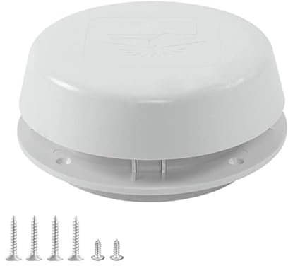 Yooghuge Plumbing Vent With/without Screen Vent Cap Replacement Sewer Vent Cap Easy Installation With 15.4cm Diameter Air Vent Cover Round Vent Hood- Roof Exhaust Fan Cover Mushroom Vent