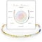 happymaker - Chakra Armband echte Steine - Perlenarmband Damen handgefertigt in Deutschland - Heilsteine Armband mit Initialen Anhänger - edle Geschenkverpackung