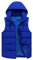 FWSHANGMAO Men'S Gilet With Hood Winter Windproof Body Warmer Jacket Pure Color Hooded Quilted Vest Sports Waistcoat Regular Fit For Camping,Travelling,Hiking,Royal Blue,Xl