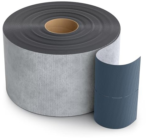 Isolbau Butylband - 20m - Selbstklebendes Butyl-Klebeband - Elastisches Butyl-Dichtband, Wasserdichte Abdichtungsband, Reparaturband für viele Anwendungen