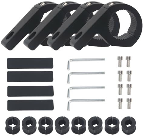 4 Set 19-32MM Light Bar Mount Kit, Universal work Light Tube Clamp, Mounting Bracket Bull Bar Pipe, Light Bar Mount Kit, bracket clamp, bracket light, tube clamp, car motorcycle bracket.