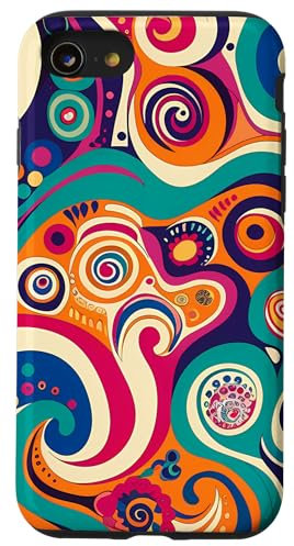 Funky Groovy Cartoon Pattern Style Case for iPhone SE (2020) / 7 / 8