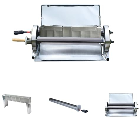 Forno Solare Portatile - Grill Elettrico Ibrido - Forno da Esterno e Grill da Campeggio ad Energia Solare Fornello per BBQ Senza Fumo da 2,6 L di Grande Capacità per 3-5 Persone Zaino in Spalla (D)