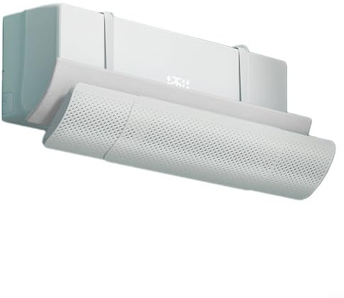 Deflettore Condizionatore, Deflettori Condizionatore Aria Condizionata Universale Regolabile a Parete Scudo del Condizionatore Freddo/Calda per Casa/Ufficio, Anziani, Neonati, Donne in Gravidanza