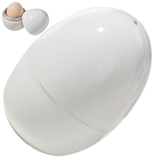 Abbdbd Microwave Egg Cooker, Small Egg Boiler Hard Boiled Egg Cooker Microwave Function Egg Boiler with 1 Eggs for Hard Boiled Poached