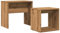 vidaXL Satztisch 2-TLG., Beistelltisch Nachttisch für Schlafzimmer Wohnzimmer Büro, Couchtisch mit Stauraum, Sofatisch Wohnzimmertisch, Artisan-Eiche Holzwerkstoff