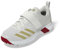 adidas Herren Adipower Vector Cricket-Schuhe, Cloud White/Gold Metallic/Pure Ruby, 42 2/3 EU