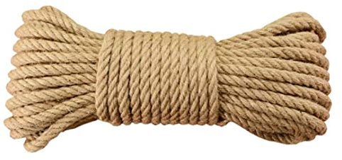 Cuerda de yute resistente para gatos, sisal natural, cuerda de repuesto para árbol de gatito, 10 m, 4 mm