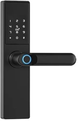 Sweet taize Biometric Electronic Door Locks, Digital Black Smart Locks, Apps, Remote Unlocking, Keyless Locks, Fingerprint Door Locks, Electronic Door Locks(22x235 6072,SILIVER)