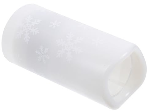 getuse Veilleuse LED en forme de flocon de neige – Projecteur de bougies sans flamme | Fonctionne avec piles | 7,4 x 7,4 x 15 cm | Décoration de vacances intérieur/extérieur
