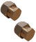 Lot de 2 butées de compression en laiton 10 mm | Capuchon vierge facile à installer pour tuyau en cuivre | Pas de soudure nécessaire