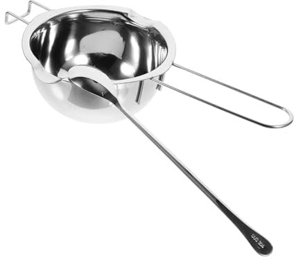 Warmhm 1 Set Cheese Melting Bowl Double Boiler Pot for Chocolate Butter Oil and Milk Heating Ergonomic Handle for Easy Use Essential Kitchen Cookware