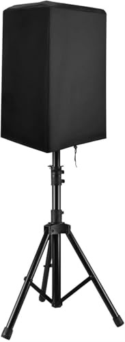 2er Pack Abdeckhauben PA/DJ Aktive Lautsprecher - Oxford Wasserdicht Staubdicht UV - Schutz Außensound Bühnen Black 12.0x11.0x18.1(30.5×28×46cm)