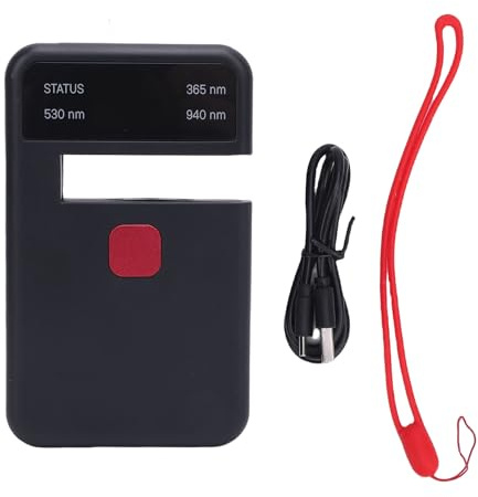 Buachois Handheld Transmissionsmesser, digitales Fenster Tint Solar Film Messgerät 1.14in Farbdisplay Leuchttechnik -Tester für Kunststoff -Auto -Glas -Landwirtschaft Sonnenlicht
