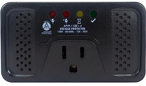 Appli Parts Voltage Surge Protector For Refrigerators with Electronic Boards 120 V 50-60 Hz 12 A 303 joules regulator with time delay works with all electronic appliance brands APVP-11EE1-4