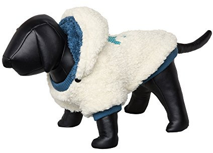 Nobby 66515 Hundemantel TEDDY, creme/blau, 20 cm