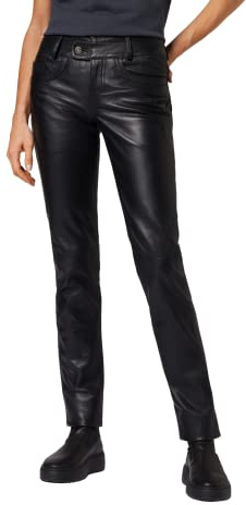 RICANO Triston-B - Damen Lederhose (Regular Waist/Medium Rise) - 5-Pocket Stil - echtes (Premium) Lamm Leder