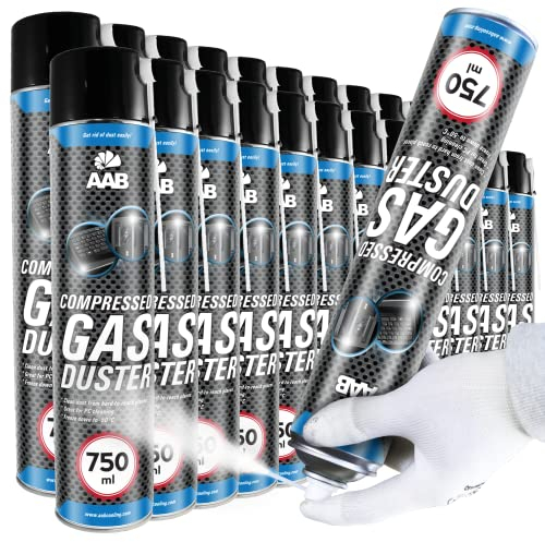 AABCOOLING Kältespray Reiniger 24 x 750ml, Druckluftspray, Icespray für Schnelles Einfrieren, Einfaches Abkühlen von Mechanischen und Elektronik Teilen, Eisspray, Kühlspray, Kühler, -50°C