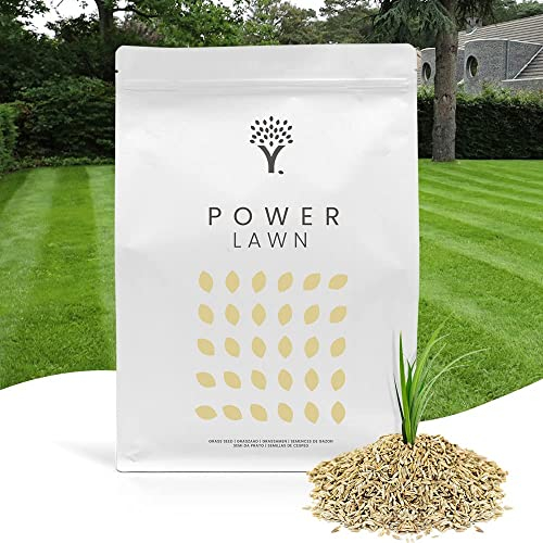 MOOWY Power Lawn Semi per Prato a Crescita Rapida 250 m² - Sementi Super Resistenti e Durevoli di Qualità Superiore con Rivestimento Biostimolante per una Germinazione superiore del 38%