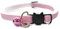 Velvet Cat Collars with Bell | Quick Safety Release Breakaway Buckle | Handmade in the UK | Available in Cat & Kitten Size | Baby Pink Velvet