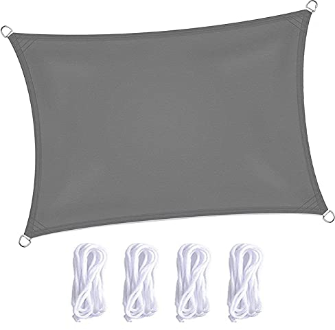 PROUH Schattensegel Rechteckig 1x1m, Sonnensegel Garten Sonnenschutz Wasserdicht, Outdoor-SonnenschutzSonnentuch Schattensegel, für Terrasse, Hinterhof, Garten