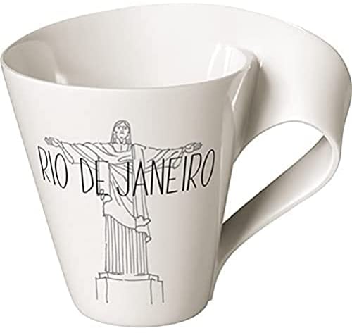 Villeroy & Boch - Modern Cities, mug à anse, Rio de Janeiro, 300 ml, porcelaine Premium, blanc