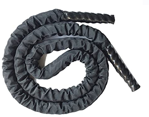 battle rope Cuerda de Saltar Pesada, Cuerdas para Saltar de Batalla de Ø25 Mm, para Hombres Mujeres Entrenamientos de Cuerpo Entero Entrenamiento de Potencia Mejora El Desarrollo de La Fuerza Muscular