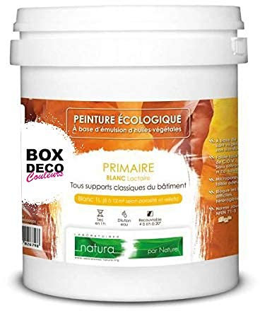 SOUS-COUCHE primaire murale blanc naturelle écologique intérieur Natura - 1L / 10m²