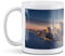 1 tazza in ceramica bianca da 284 ml, motivo panorama di New York, per caffè, tè, bevande, cucina, compleanno, ufficio, divertimento #21939