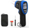 Infrarot Thermometer, IR Digital Laser Temperaturmessgerät -50 bis 1360°C H HOLDPEAK 985B mit Einstellbarer Emissionsgrad und Alarm für hohe/niedrige Temperatur, für Küche/Barbecue/Industrie