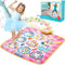 Purpledi Tanzmatte Spielzeug für Kinder, Musik-Tanz-Spielmatte mit LED-Lichtern für Mädchen Jungen Alter 3 4 5 6 7 8+ Jahre, Musikmatte mit Herausforderung Modi LED Anzeige Integrierter Musik