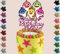 Baby Shark Glitter Personalised Cake Topper with Any Name (Pink)