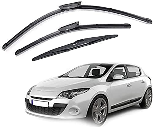 Limpiaparabrisas de 24 16 14 para ventana delantera y trasera juego de escobillas de limpiaparabrisas para Renault para Megane MK3 Hatchback & Coupe 2008 2009 2010 2011 2012 2013 2014 2015 2016