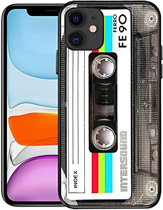 Für iPhone Hülle Silikon,Retro Fall Fürstoßfeste Coole Handyhülle Stoßstange Schwere Finish Schutzhülle, TPU weiche Gummi Silikonhülle, Handyhülle für Coole Frauen und Modische Männer. (12/12p)