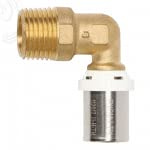 Coude mâle à visser multicouche 26/34 - Ø32-1” - 30362-32-26 - Fixoconnect - Ayor