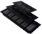 Rejilla de ventilación rectangular de aluminio de 150 x 400 mm, cubierta de ventilación negra, multiusos, para armario