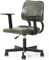 FEZIBO Home Office Schreibtischstuhl, Moderner Bürostuhl Mid Back, Drehbarer Rollstuhl mit Rädern, Höhenverstellbarer Computer Tsak Stuhl, Grün