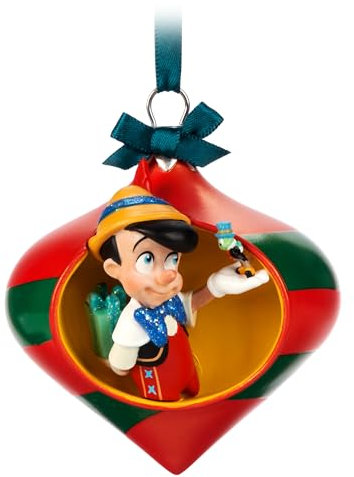 Disney Pinocchio und Jiminy Cricket-Tropfen-Ornament, Hängeornament, Stoff, Weihnachten