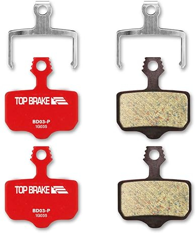 TOP BRAKE 2 Paar Scheibenbremsbeläge für Fahrräder, kompatibel mit Sram Level T/TL/Ultimate B1, XX/X0/XXWC, DB1/3/5; Avid Elixir 1/3/5/7/9/R/ER/CR Mag