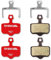 TOP BRAKE 2 Paar Scheibenbremsbeläge für Fahrräder, kompatibel mit Sram Level T/TL/Ultimate B1, XX/X0/XXWC, DB1/3/5; Avid Elixir 1/3/5/7/9/R/ER/CR Mag