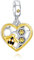 Rimgoris 925 Sterling Silber Charm für Frauen Armbänder Halskette Herz Biene Geburtstag Geschenk Anhänger Charm Frauen Armband Charm