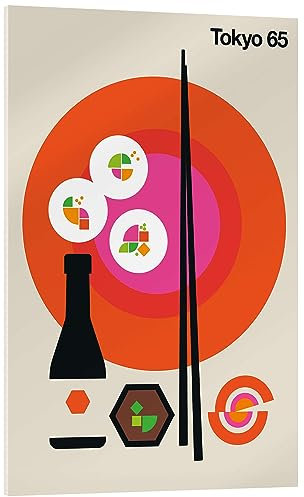 Posterlounge Tokyo 65 Acrylglasbild von Bo Lundberg 90 x 130 cm Kreise Wanddeko
