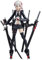 Zhongkaihua Heavily Armed High School Girls Figur Shi Super Actionfigur Statue Gelenke bewegliche Figur austauschbares Zubehör Anime Figur Desktop-Modell Ornamente (Typ 3,15 cm)