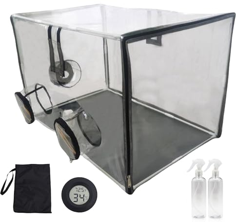 ERSDM Still Air Box Pilz Mykologie Abzugshaube Vermehrungsstationen Grow Kit, Monotub Kit Pilz Pflanzbeutel Zelt, for Sporen Gartenbaubedarf