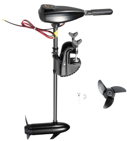 BAOCHADA Elektromotor Boot TRS 80 lbs, Aussenborder Elektromotor, 1900r/min | 5 Vorwärts- & 3 Rückwärtsgänge, Elektro Trolling Motor Boat Motor für Boat,Schlauchboote, Kajaks(Ohne Batterie)
