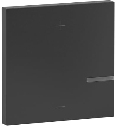 LEGRAND, SEANO Wippe für Tastdimmer, 2-Leiter-Ausführung, inkl. Beleuchtungfenster für Status-LED, Farbe: Anthrazit lackiert, 765441