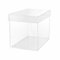 TUKA-i-AKUT 20x20x20cm Acrylbox 5-Seitig mit Deckel, Würfelform Acryl Schaukasten Transparente Geschenkbox, Präsentationsbox Vitrine für Museum Sammler Schmuck Kosmetik Deko Aufbewahrung, TKD8254