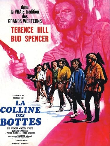 Boot Hill 03 Poster A0 – Wandkunst, Heimdekoration, Filmposter, Leinwand, Film, Kino, Retro, Vintage, Kult, klassisch, Nostargic, Saga, moderner Nachdruck, wir drucken jedes Poster für Sie, randlos,